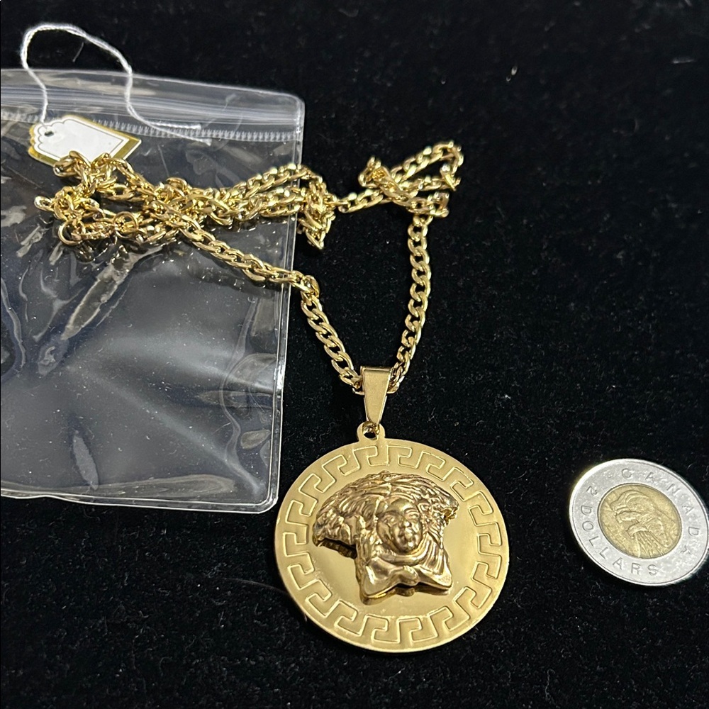 Gold Medallion Necklace